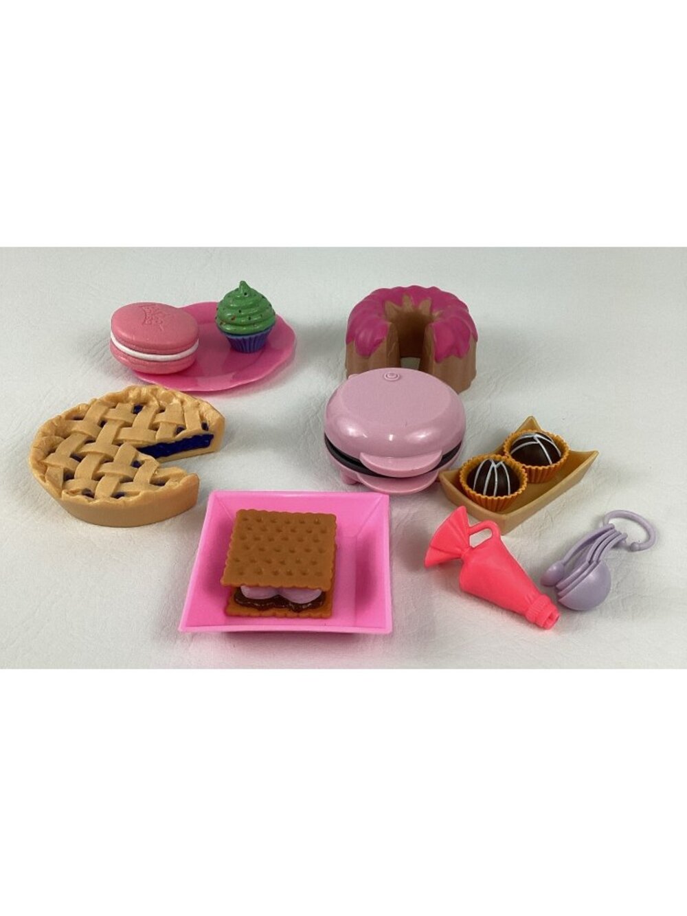 Kitchen Littles Dollhouse Miniatures Dessert Set Lot of Pretend Play Food Bundle